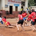 आंतरमहाविद्यालयीन मुलींच्या कबड्डी स्पर्धेत तुळजाराम चतुरचंद्र महाविद्यालयास विजेतेपद.